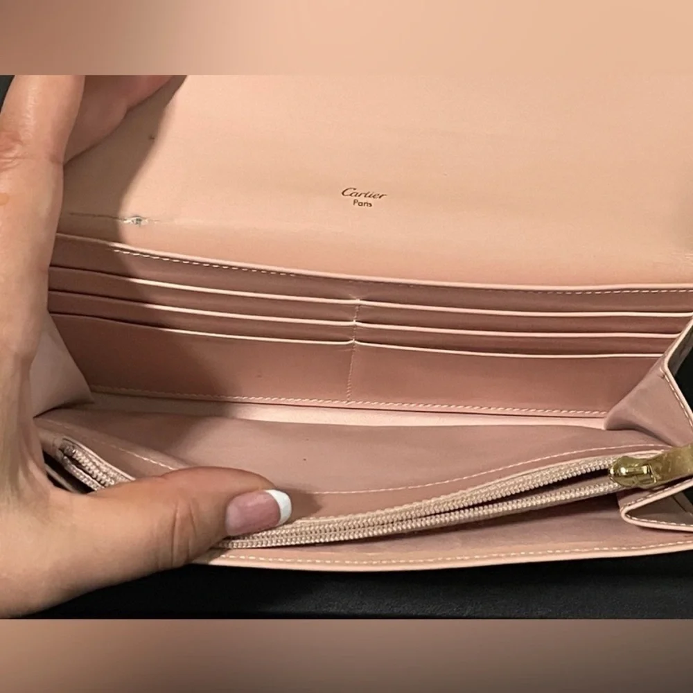 Cartier Love Collection Wallet in Blue Pink